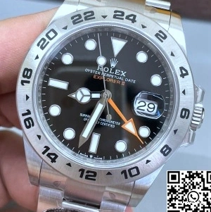 Steel Factory Clean M226570-0002 Stainless Dial Rolex Black Explorer 1218